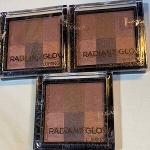 3 Kleancolor Radiant Glow Luminous Finishing Powders in Chestnut Palette (P133)